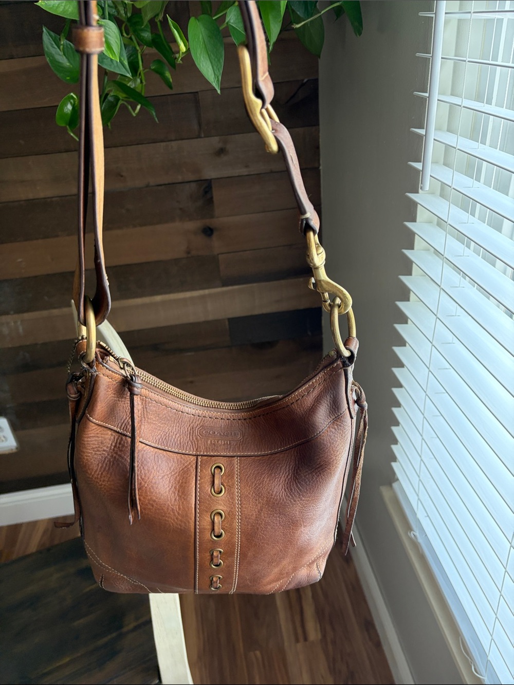 Vintage Coach Chelsea Laced Hobo Shoulder Bag - Picture 11 of 16